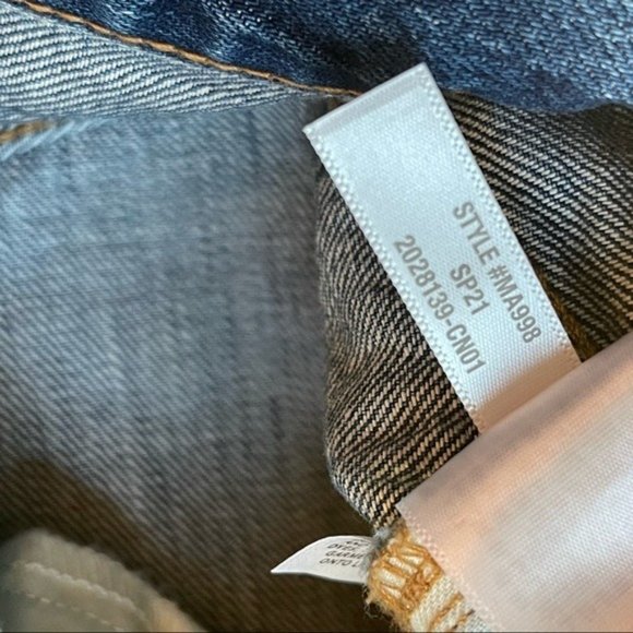 Madewell Rigid Denim A Line Skirt Womens 26 Summer Festival Casual Vacation - Picture 8 of 13